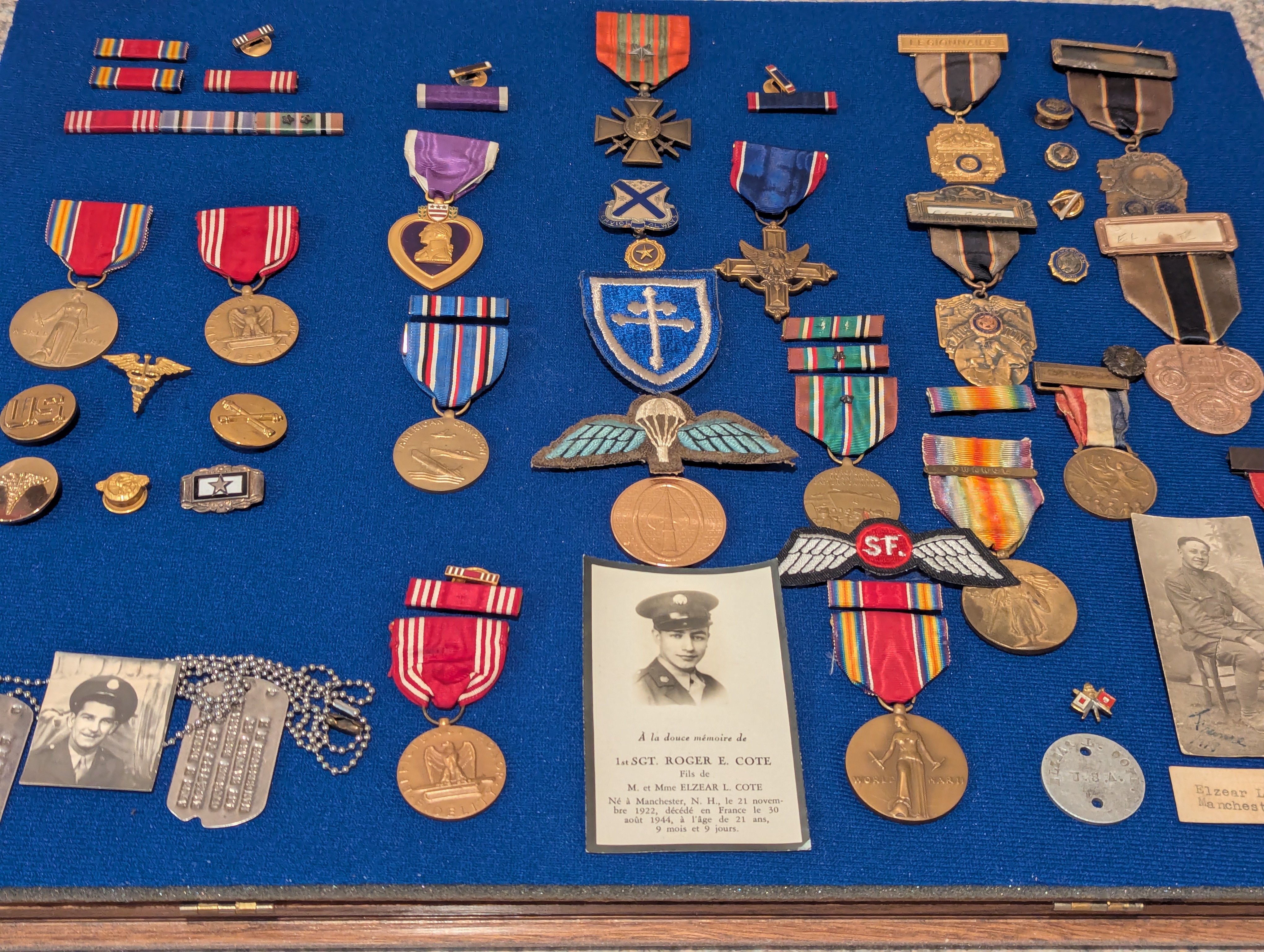 Left: Aime Desmarais, Center: Roger Cote, Right: Elzear Cote